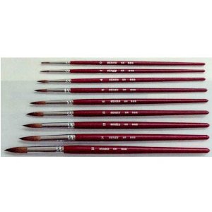 KUMANO Water Color Brush SR Series Horse Hair Round Brush No.0