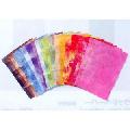 Hand-made color Japanese paper, Octavo format (about 21.5 to 16.5 cm) 20 color set